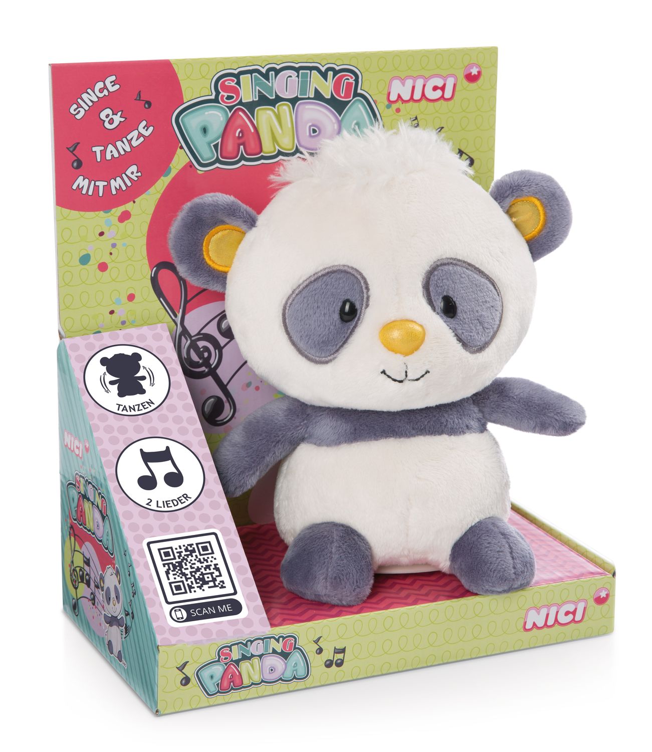 Nici 48417 - Singing Panda Plüschfigur 20 cm mit Sing- & Tanzfunktion – Bild 4
