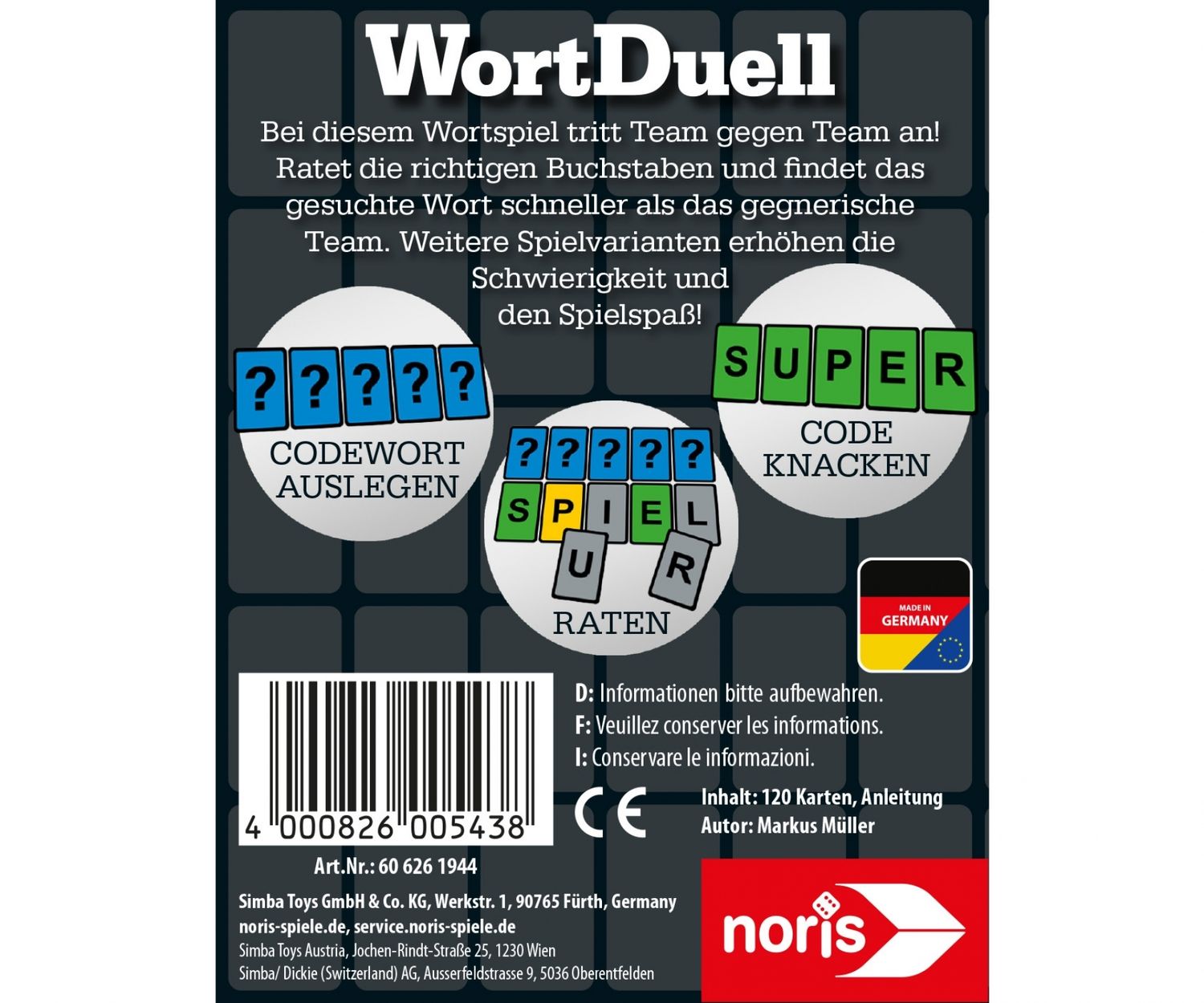 Noris - Wort Duell - Wortspiel – Bild 3