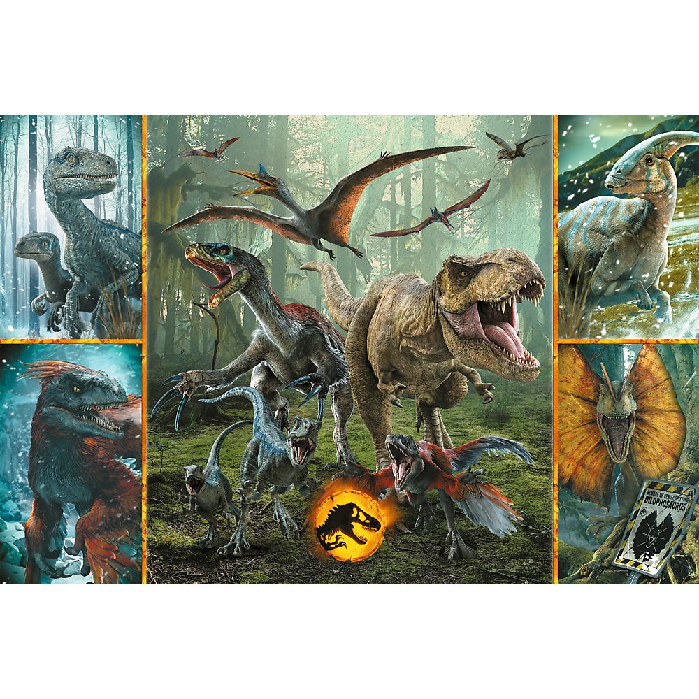 Jurassic World - Junior Super Shape XL Puzzle 160 Teile – Bild 2
