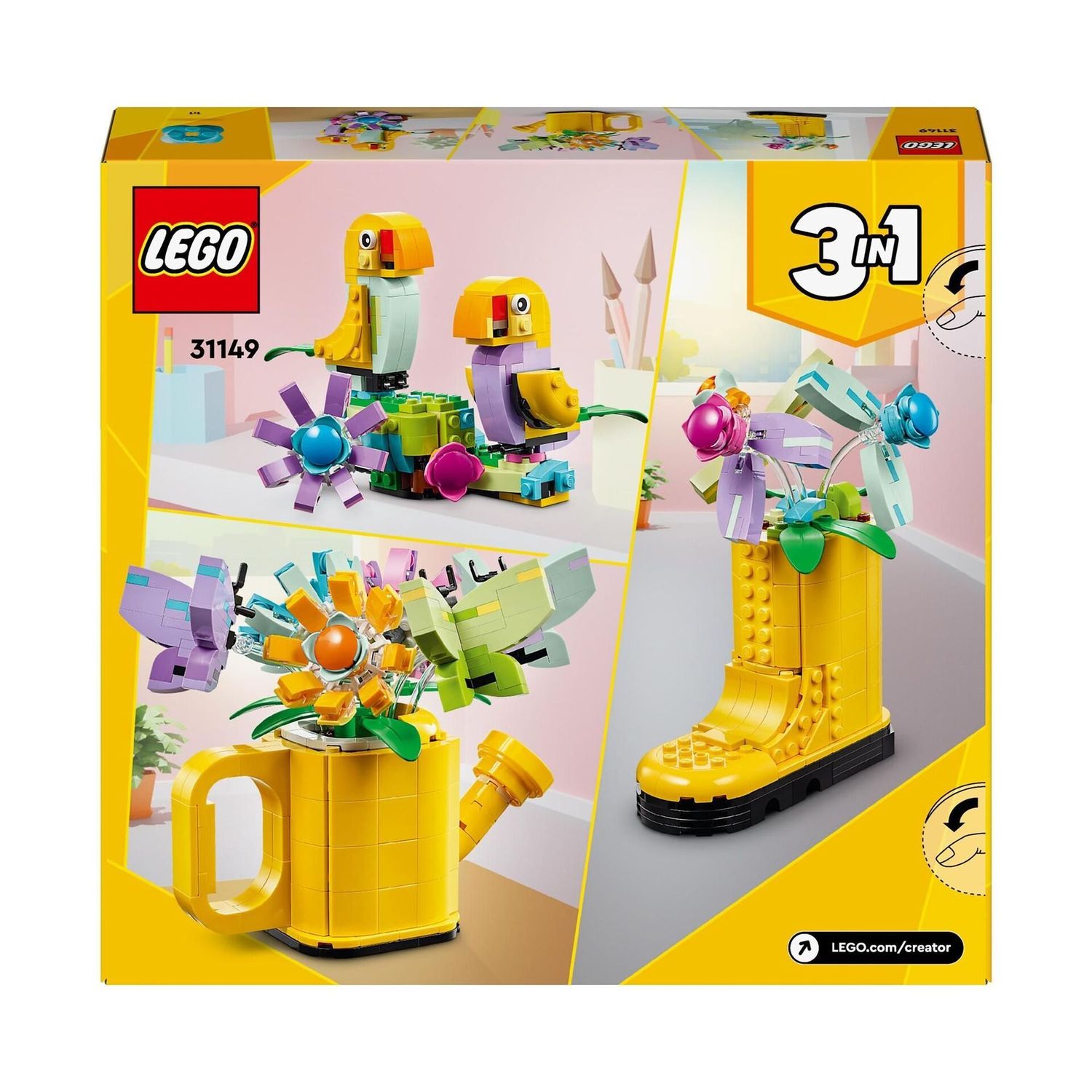 LEGO® 31149 Creator - Gießkanne mit Blumen (420 Teile) – Bild 3