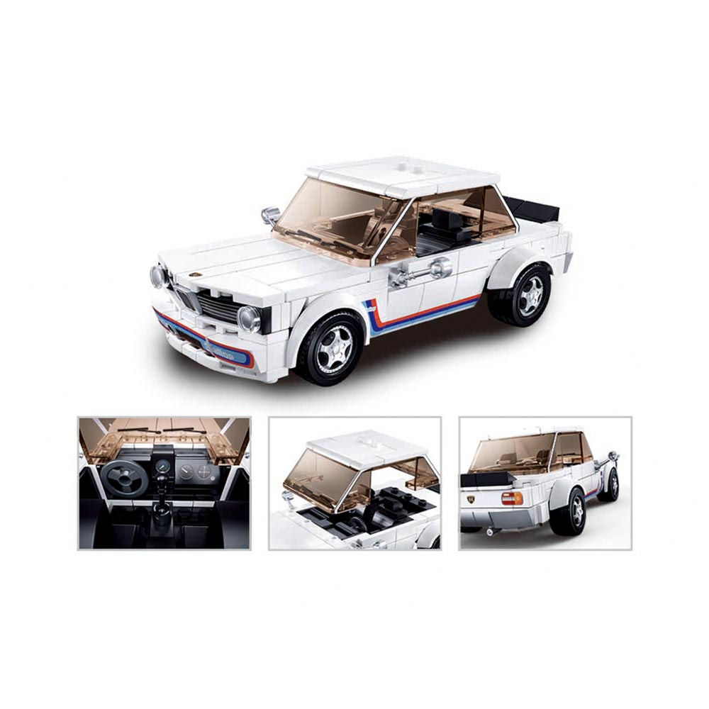 Sluban M38-B1126 - Model Bricks - Auto klassisch weiß – Bild 2