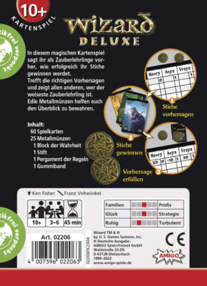 Amigo 02206 - Wizard Deluxe - Kartenspiel