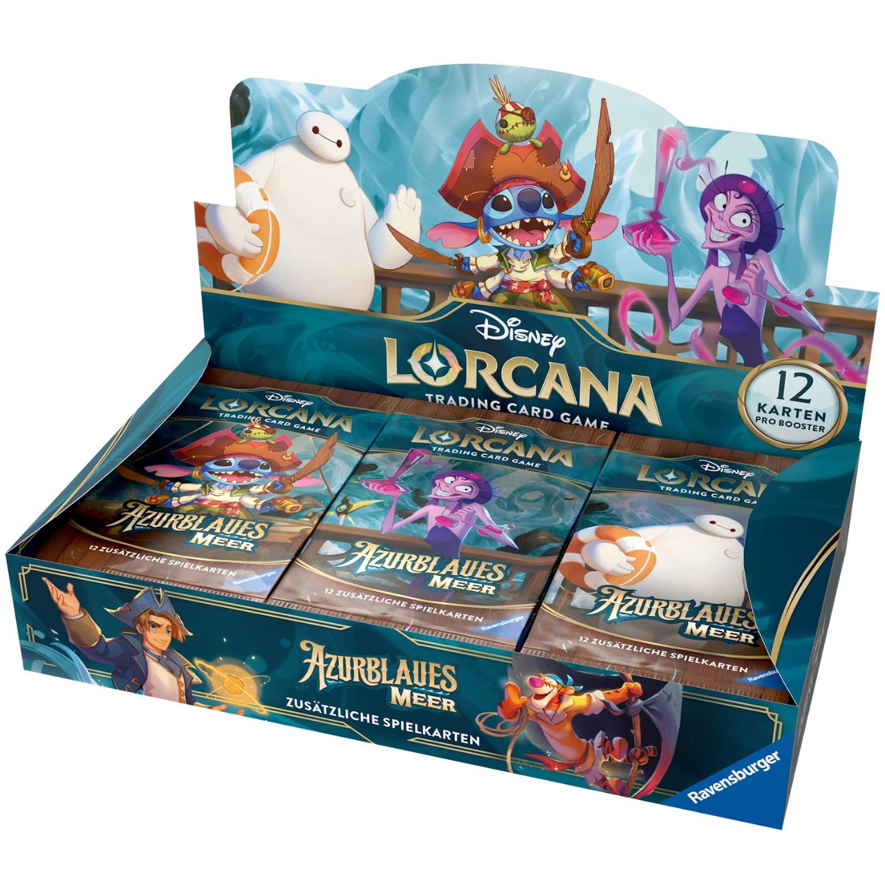 Disney Lorcana: Set 6 - Azurite Sea - Display mit 24 Booster Packs (Deutsch) - Trading Cards – Bild 2