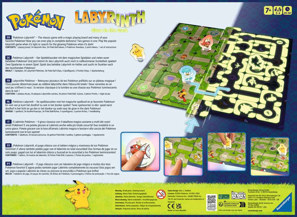 Pokémon - Labyrinth Glow in the Dark - Brettspiel – Bild 2