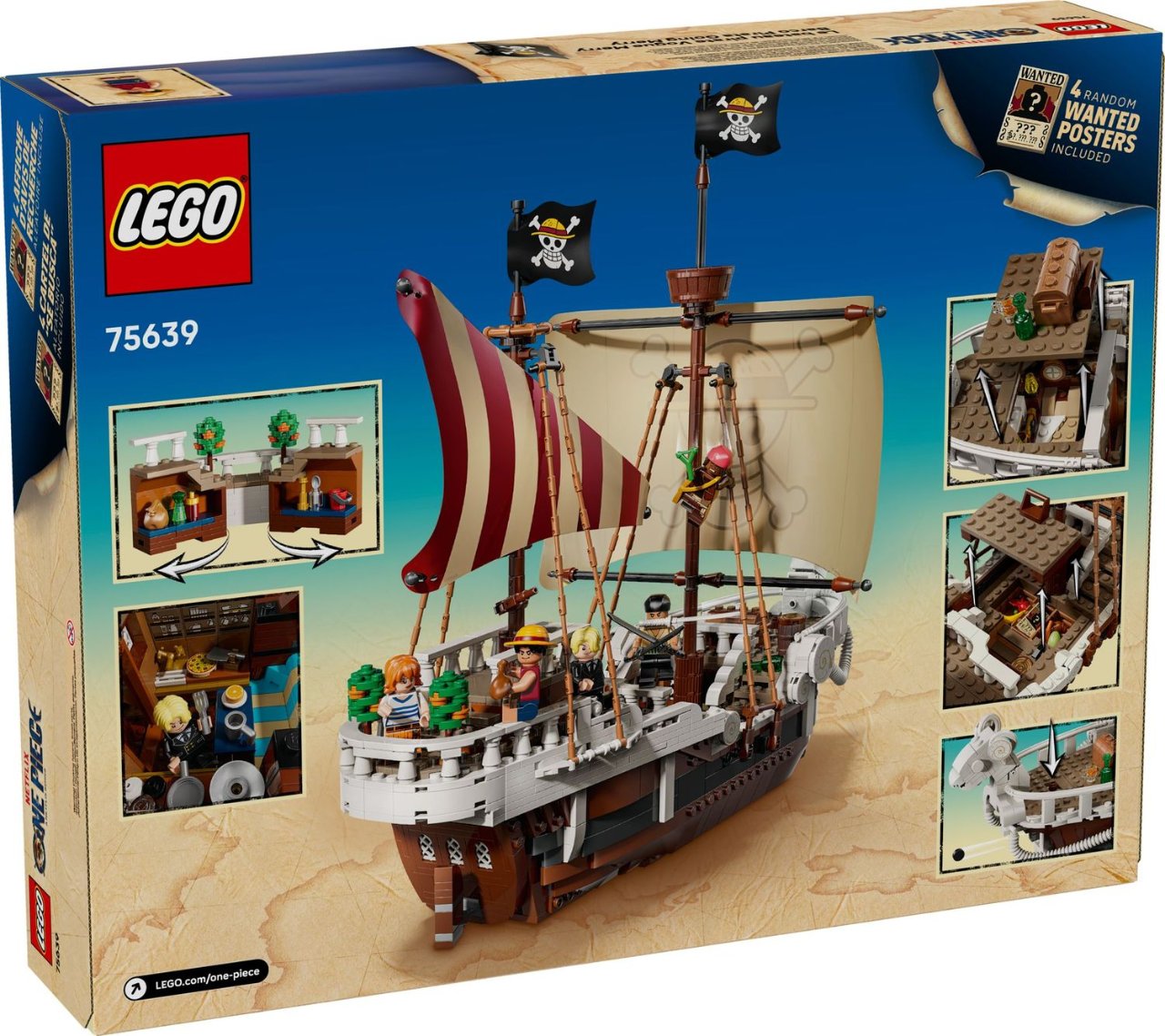 LEGO® ONE PIECE 75639 - Das Piratenschiff Flying Lamb (1376 Teile) – Bild 3