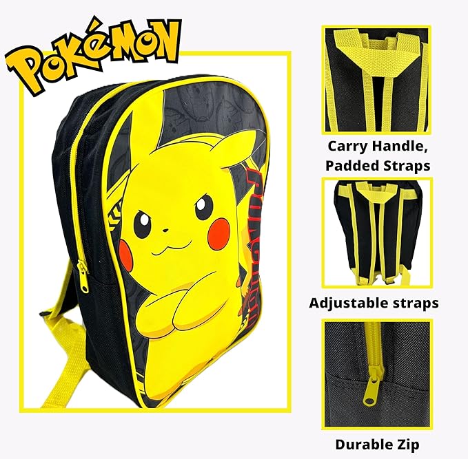 Pokémon - Pikachu Rucksack - 34 cm – Bild 3